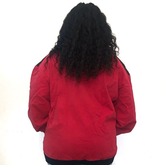 Indy 500 Formula 1 Nascar vintage racing jacket red black white patches sz XXXL - Picture 4 of 12